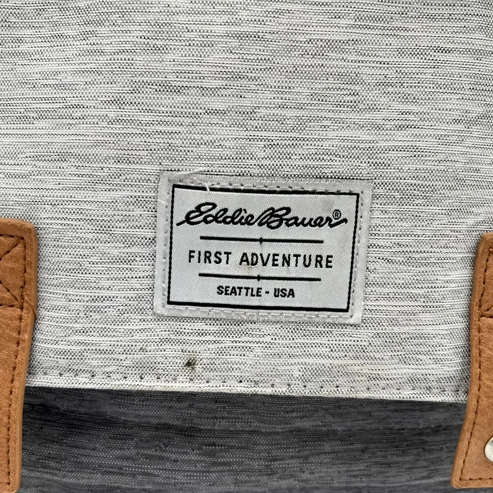 Eddie Bauer Cascade Backpack Wolf Slate Gray First Adventure Diaper Bag FLAWED